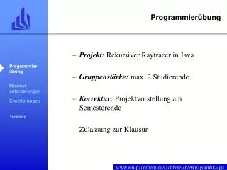 programmier bung