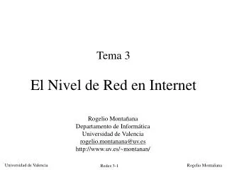 tema 3 el nivel de red en internet