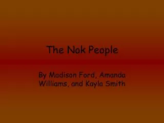 The Nok People