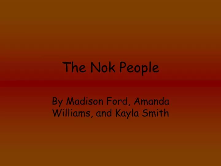the nok people