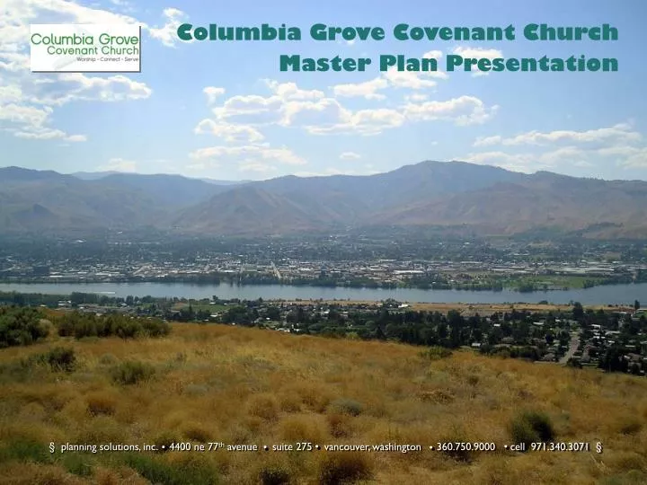 columbia grove covenant church master plan presentation