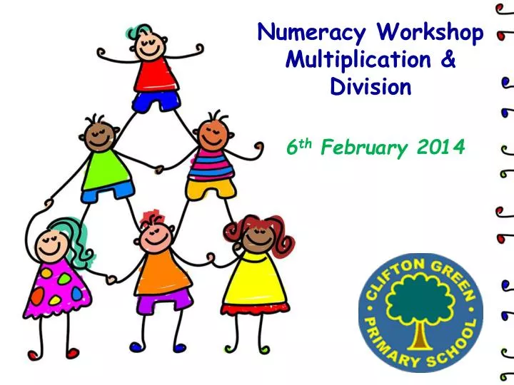 numeracy workshop multiplication division