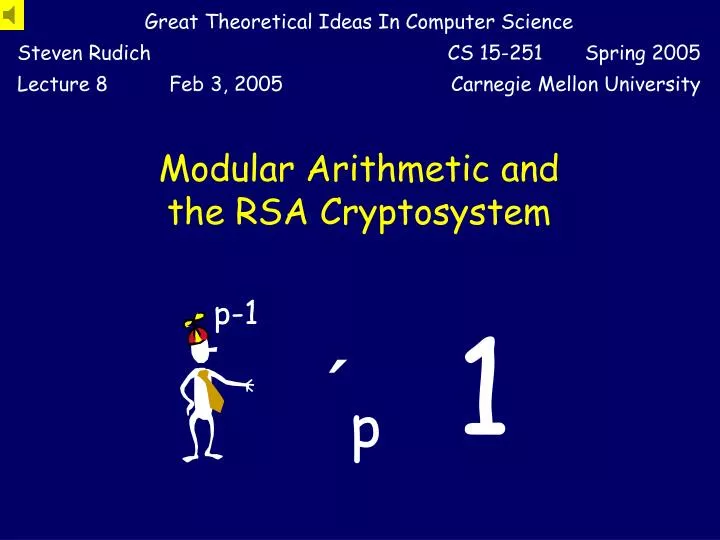 modular arithmetic and the rsa cryptosystem