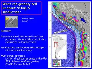 What can geodesy tell us about rifting &amp; subduction?