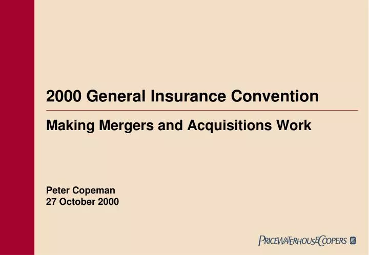 2000 general insurance convention