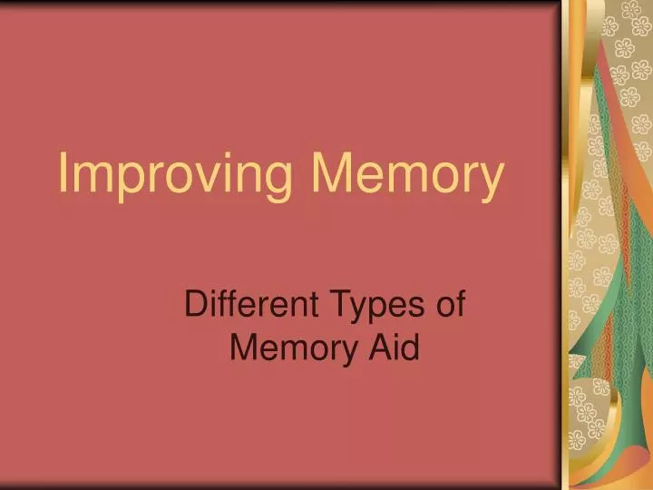 improving memory