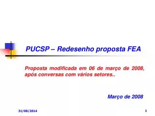 pucsp redesenho proposta fea