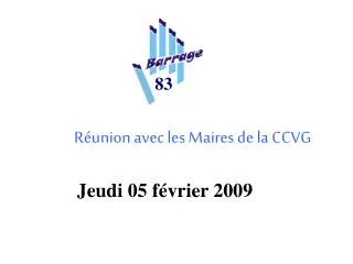 r union avec les maires de la ccvg