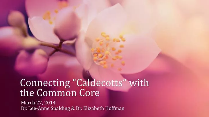 connecting caldecotts with the common core