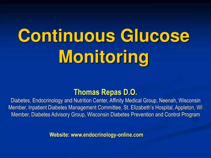 continuous glucose monitoring
