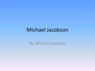 Michael Jacobson