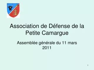 association de d fense de la petite camargue