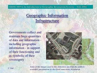 Geographic Information Infrastructure