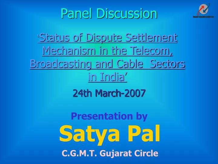 status of dispute settlement mechanism in the telecom broadcasting and cable sectors in india
