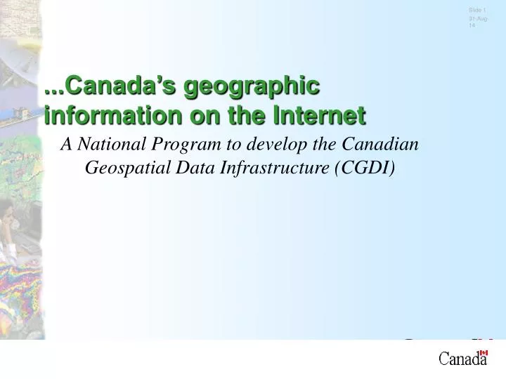 canada s geographic information on the internet