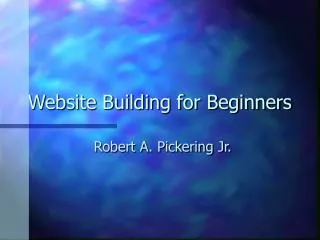 Website Building for Beginners