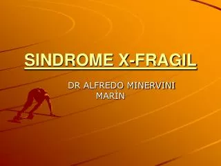 sindrome x fragil