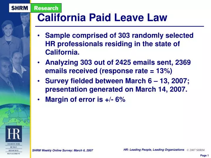 california paid leave law