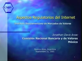 aspectos regulatorios del internet