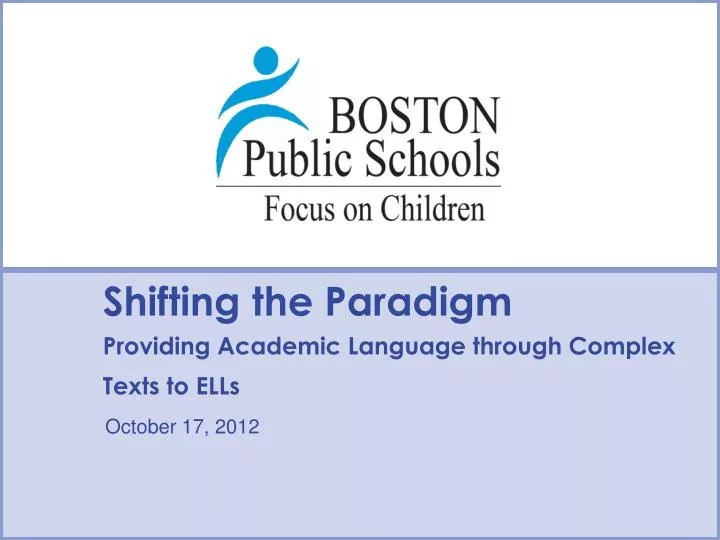shifting the paradigm providing academic language through complex texts to ells