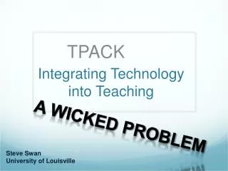 Integrating Technology into Teaching