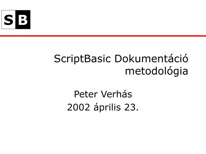 scriptbasic dokument ci metodol gia