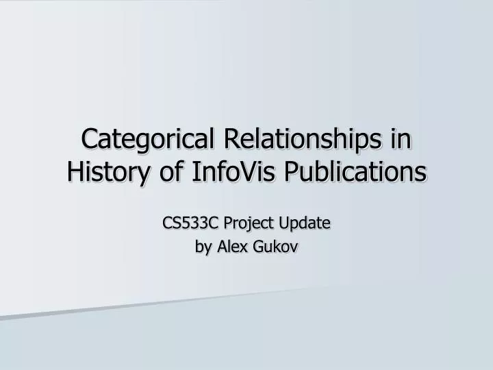 categorical relationships in history of infovis publications