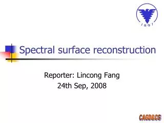 Spectral surface reconstruction