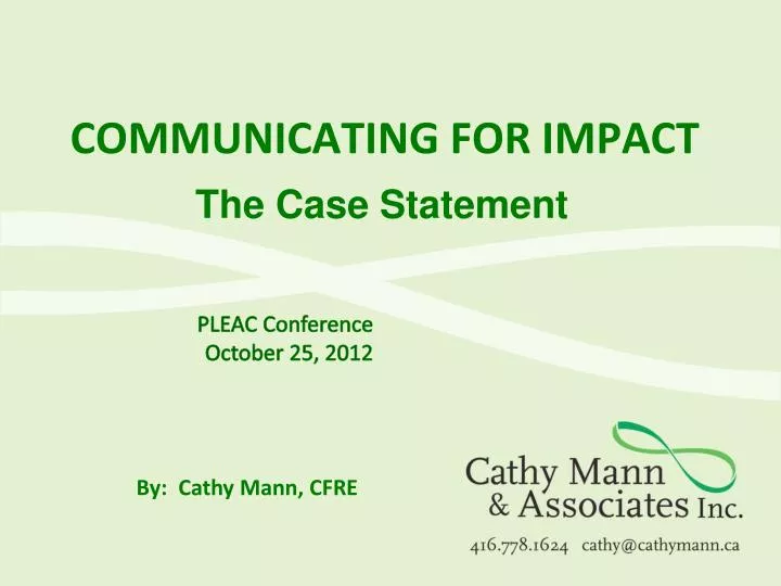 communicating for impact