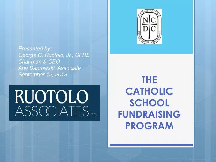the catholic school fundraising program