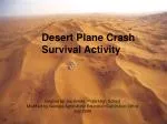 Desert Plane Crash Survival Activity