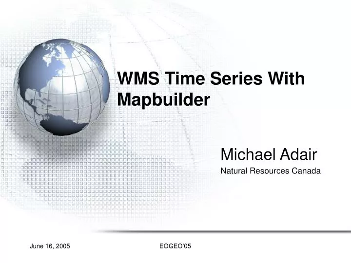 wms time series with mapbuilder