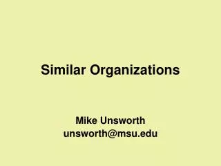 Similar Organizations