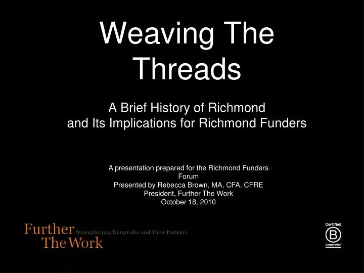 weaving the threads