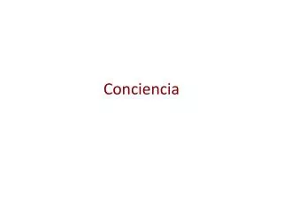 conciencia