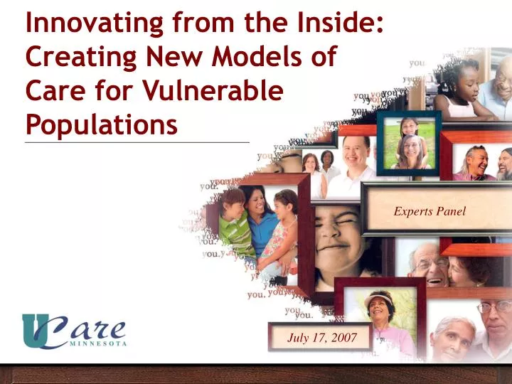 innovating from the inside creating new models of care for vulnerable populations