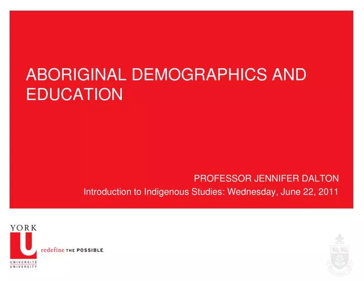 aboriginal demographics and education