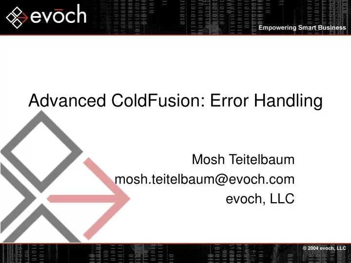 advanced coldfusion error handling