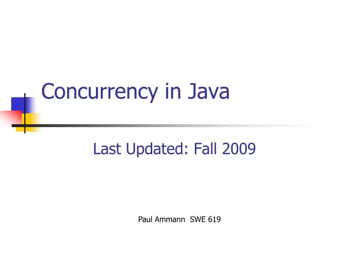 concurrency in java