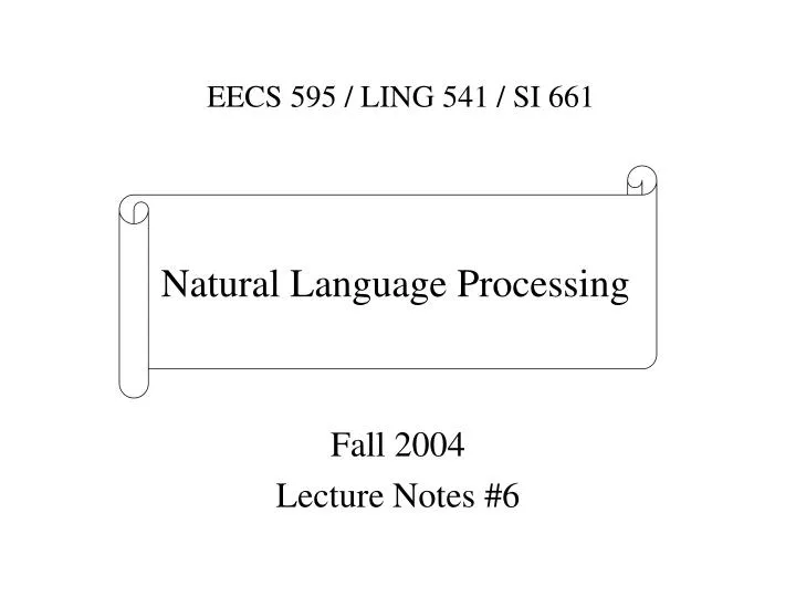 fall 2004 lecture notes 6