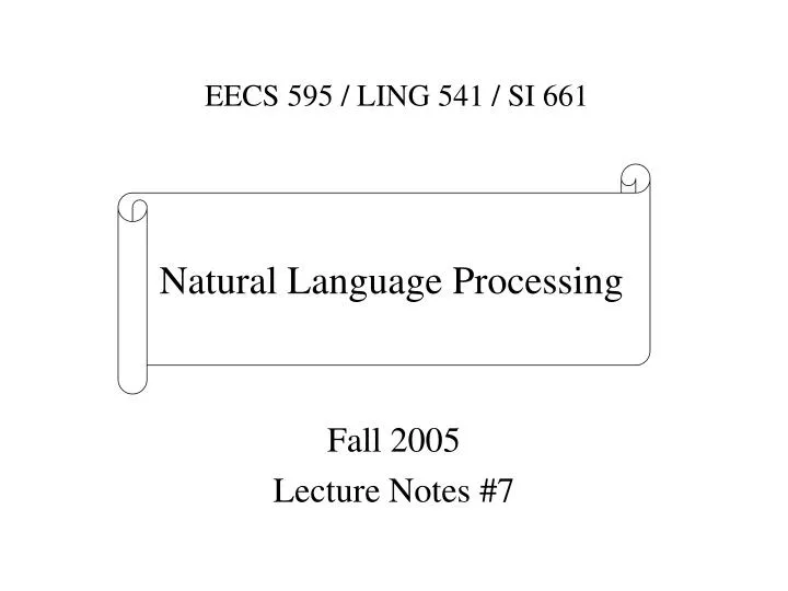 fall 2005 lecture notes 7