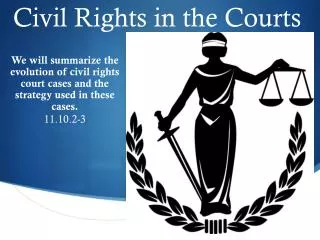 Civil Rights in the Courts