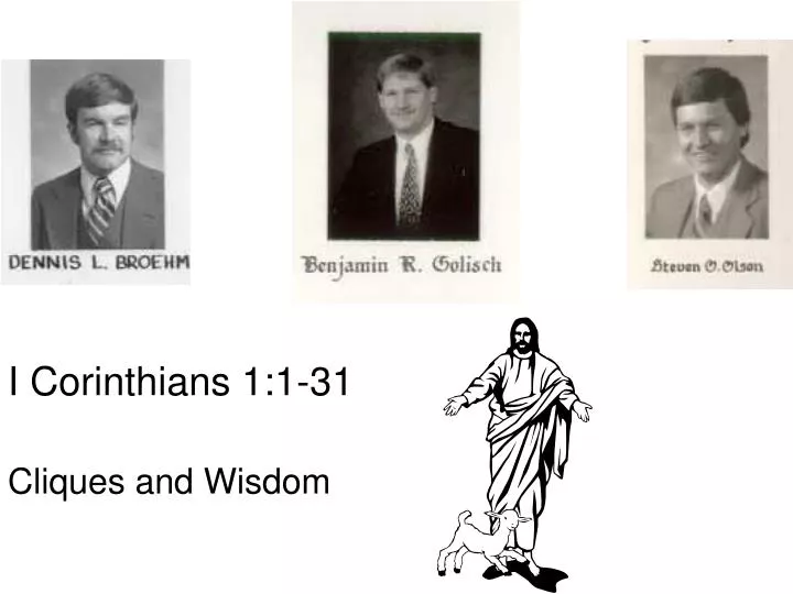 i corinthians 1 1 31