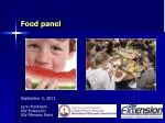 Food panel - slide 1