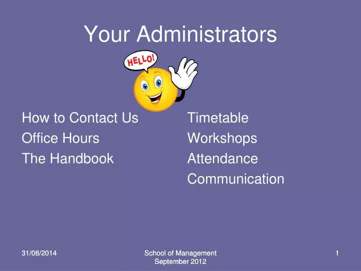 your administrators