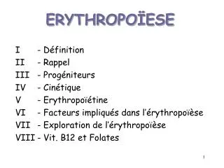 erythropo ese