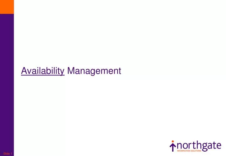 availability management