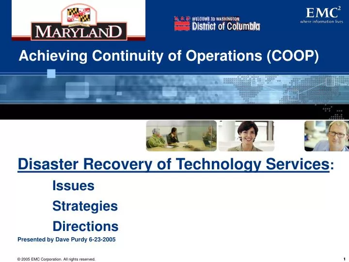achieving continuity of operations coop
