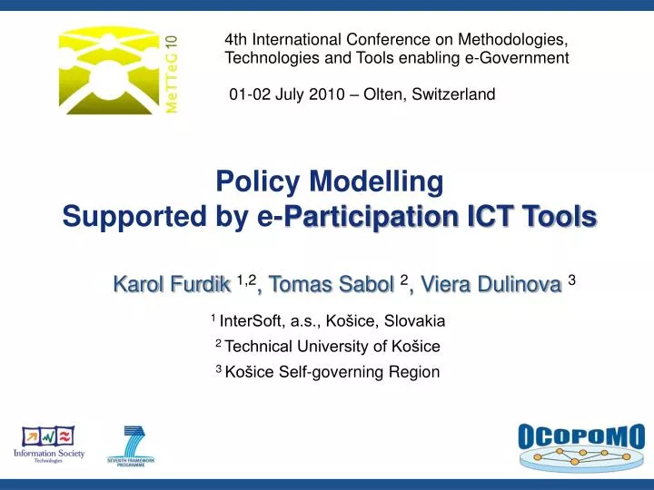policy modelling supported by e participation ict tools