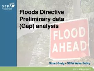 Floods Directive Preliminary data (Gap) analysis